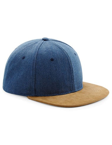 BEE-B668-Suede Peak Snapback